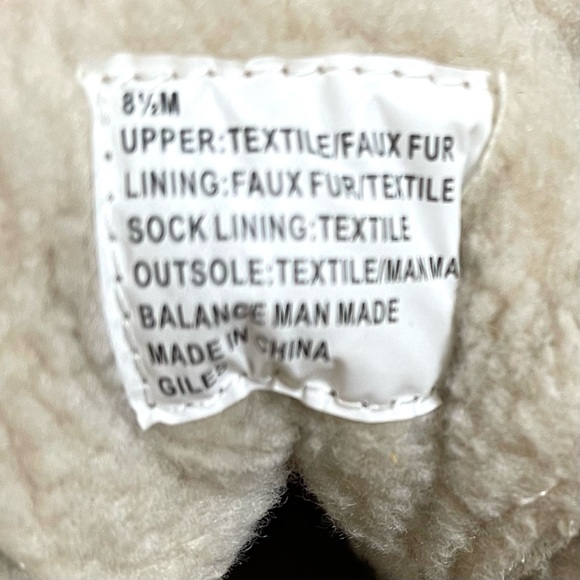 Cliffs By White Mountain Black Suede Sherpa Lined Hiking Gorpcore Boots - Picture 15 of 15